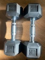 Twee Hexagon dumbells 5 KG in nieuwstaat, Ophalen, Zo goed als nieuw, Dumbbell
