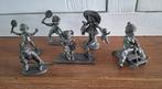 Tinnen beeldjes spelende kinderen, Antiek en Kunst, Ophalen of Verzenden