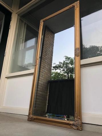 Prachtige gouden barok spiegel, houten lijst (facet geslepen beschikbaar voor biedingen