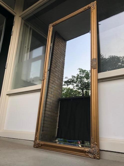Prachtige gouden barok spiegel, houten lijst (facet geslepen, Huis en Inrichting, Woonaccessoires | Spiegels, Zo goed als nieuw