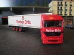 Mercedes Benz Actros 1998 - Rother Bräu Bier, Hobby en Vrije tijd, Modelauto's | 1:87, Ophalen of Verzenden, Zo goed als nieuw