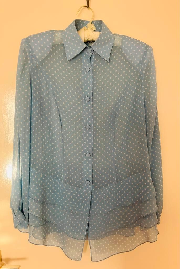 Elegante blouse Edgar Vos  (40), Kleding | Dames, Blouses en Tunieken, Zo goed als nieuw, Maat 38/40 (M), Overige kleuren, Ophalen of Verzenden