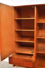 Vintage kast František Mezulanik book case teak jaren 60, Gebruikt, 100 tot 150 cm, 100 tot 150 cm, Ophalen of Verzenden
