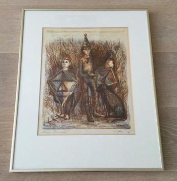 Gesigneerde litho van Kees Andrea (1941-2006)uit 1947 beschikbaar voor biedingen