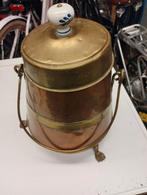 Oude koperen doofpot met deksel, Ophalen of Verzenden, Koper