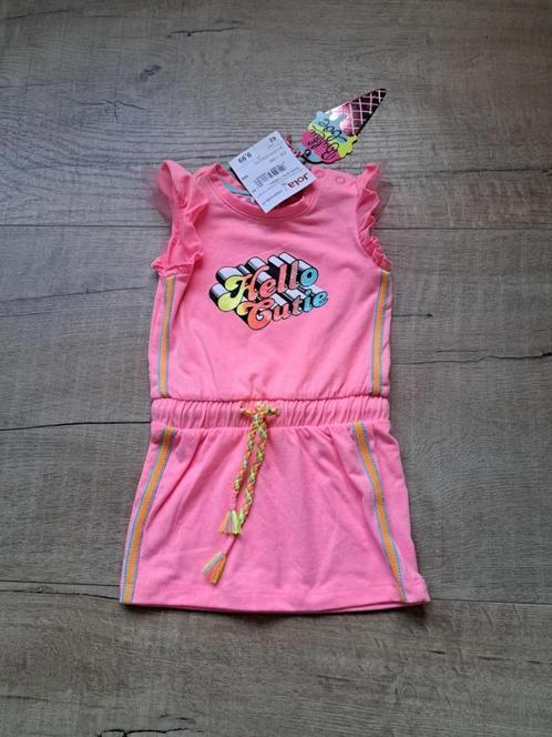 Nieuw met kaartje: fel roze jurkje van Bakkaboe, maat 62., Kinderen en Baby's, Babykleding | Maat 62, Nieuw, Jongetje of Meisje