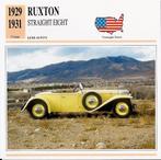 F28 autokaart ruxton straight eight, Ophalen of Verzenden, Zo goed als nieuw, Auto's