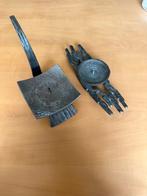 2 x brutalist kaarsenhouders - metalen kaarsenstandaard, Ophalen of Verzenden