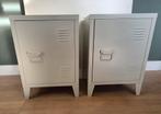 Set van 2 metalen nachtkastjes/lockerkastjes, Ophalen, Zo goed als nieuw, Industrieel