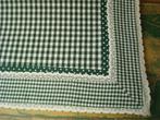 tafelkleed groen grijs blauw dots ruiten clayre & eef, Huis en Inrichting, Keuken | Textiel, Nieuw, Groen, Tafelkleed of Tafelzeil