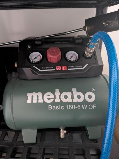 compressor merk Metabo portable, Doe-het-zelf en Verbouw, Compressors, Zo goed als nieuw, 6 tot 10 bar, Minder dan 200 liter/min