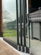 Glazen Schuifwanden 10mm gehard glas | €180,- p/meter, Tuin en Terras, Overkappingen, Ophalen