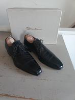 Santoni. Derby shoes, Ophalen of Verzenden, Gedragen, Zwart