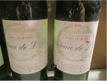 2 prima Flessen Chateau de L Ille - Blanc de Blanc - 2004 beschikbaar voor biedingen