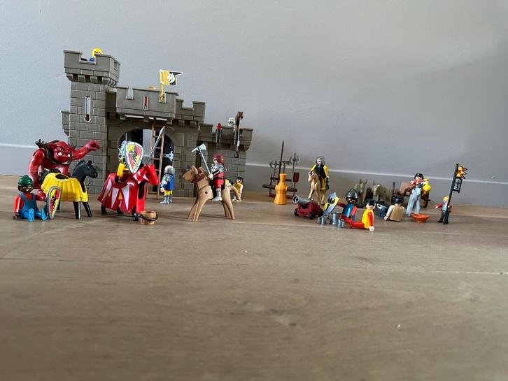 Stoere Playmobil Ridders verzameling - kasteel, ridders, enz, Kinderen en Baby's, Speelgoed | Playmobil, Gebruikt, Complete set
