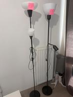 Twee Staande Lampen - Wit/Zwart, Ophalen, Gebruikt, Metaal, 150 tot 200 cm