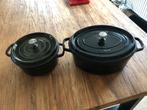 La Cocotte Staub pannen gietijzer, Huis en Inrichting, Keuken | Potten en Pannen, Ophalen of Verzenden, Gebruikt, Gietijzer, Koekenpan of Braadpan