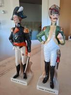 2 porseleinen beelden, soldat d'infanterie en maréchal, Antiek en Kunst, Antiek | Porselein, Ophalen of Verzenden
