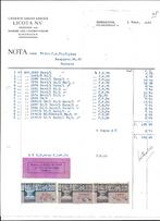 Fiscale filatelie, gezegeld document met zegels omzetbelast., Verzenden, Dier of Natuur