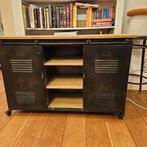 Industriële Haco Kast op Wielen - Hout & Metaal, Ophalen, Gebruikt, 100 tot 150 cm, Minder dan 100 cm