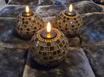 Waxinehouders glasmozaiek 10 bij 8cm, Huis en Inrichting, Woonaccessoires | Kandelaars en Kaarsen, Ophalen of Verzenden, Nieuw