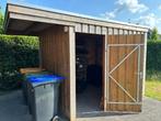Houten schuurtje met afdak, Tuin en Terras, Bergingen en Tuinkasten, Ophalen, Gebruikt, Hout, Overige typen
