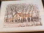 Originele tekening schilderij Henk Kastelijn 1981 ingelijst, Ophalen