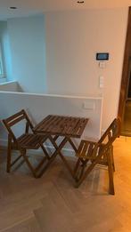 Wooden Folding Table and Chairs Se, Ophalen, Zo goed als nieuw, Hout