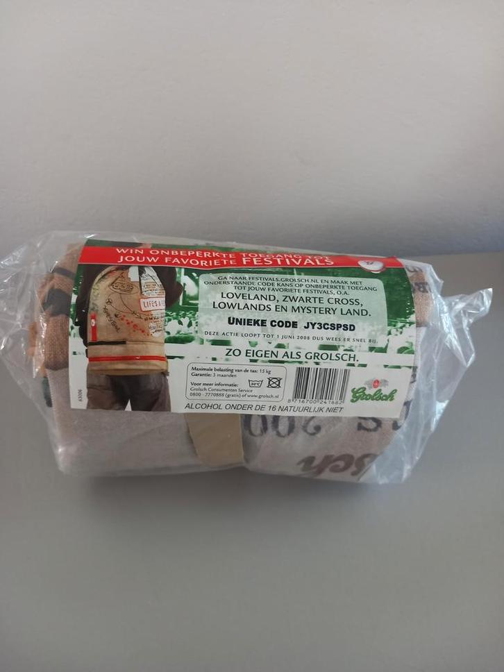 Grolsch Festival rugzak- Limited Edition nieuw, Tickets en Kaartjes, Evenementen en Festivals, Eén persoon