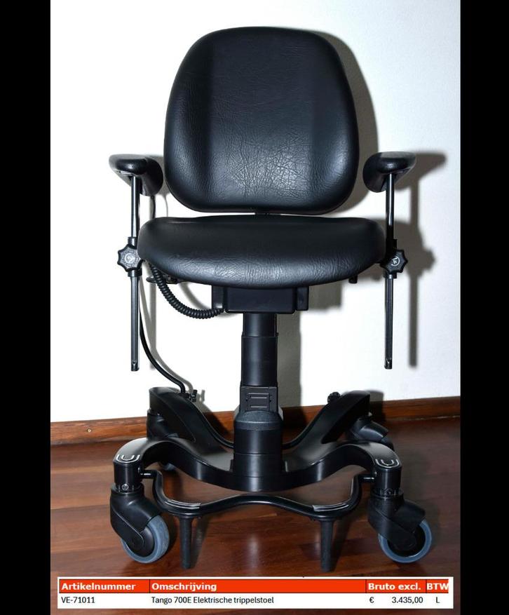 Prachtige Elektrische Trippelstoel Vela Tango 700EB- BJ.2023, Huis en Inrichting, Bureaustoelen, Zo goed als nieuw, Zwart, Ophalen
