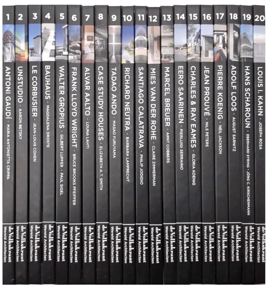 20 delige serie Taschen - Wereldarchitecten (volkskrant), Boeken, Kunst en Cultuur | Architectuur, Nieuw, Architecten, Ophalen of Verzenden