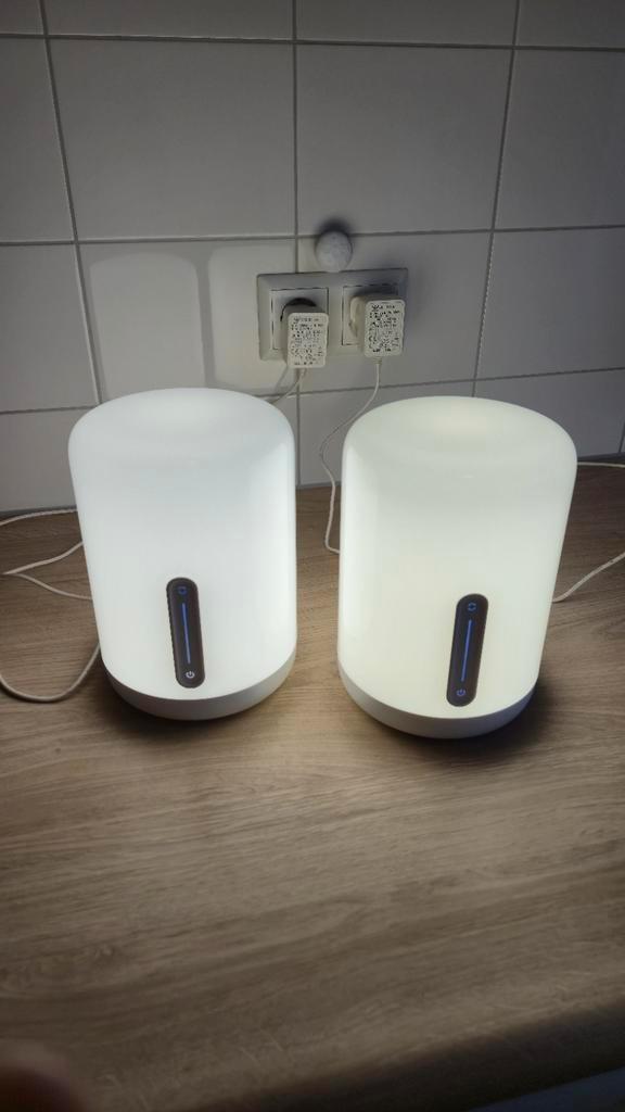 Set van 2 stuks: Xiaomi Mi Bedside Lamp 2 – Smart Home, Huis en Inrichting, Lampen | Overige, Zo goed als nieuw, Ophalen