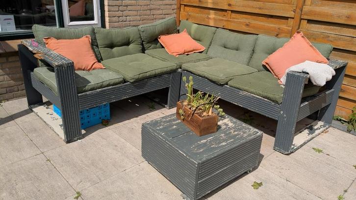Complete Lounge kussens set, geimpregneerd., Tuin en Terras, Tuinmeubel-accessoires, Zo goed als nieuw, Ophalen