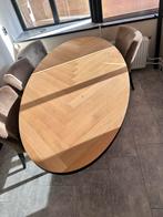 Visgraat eettafel 220 cm lang 110 cm breed, 100 tot 150 cm, 200 cm of meer, Ophalen of Verzenden, Zo goed als nieuw
