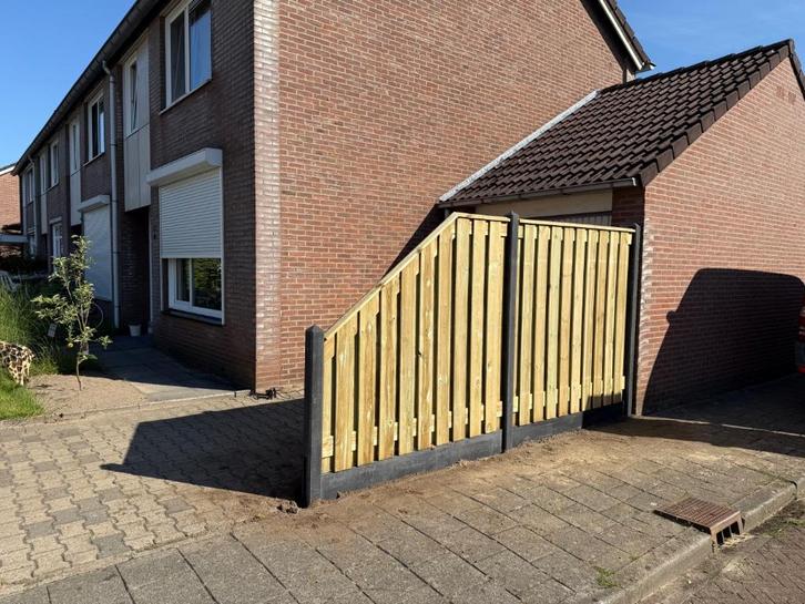 Hout-Betonschuttingen, Gratis offerte!, Tuin en Terras, Schuttingen, Nieuw, Minder dan 3 meter, Ophalen