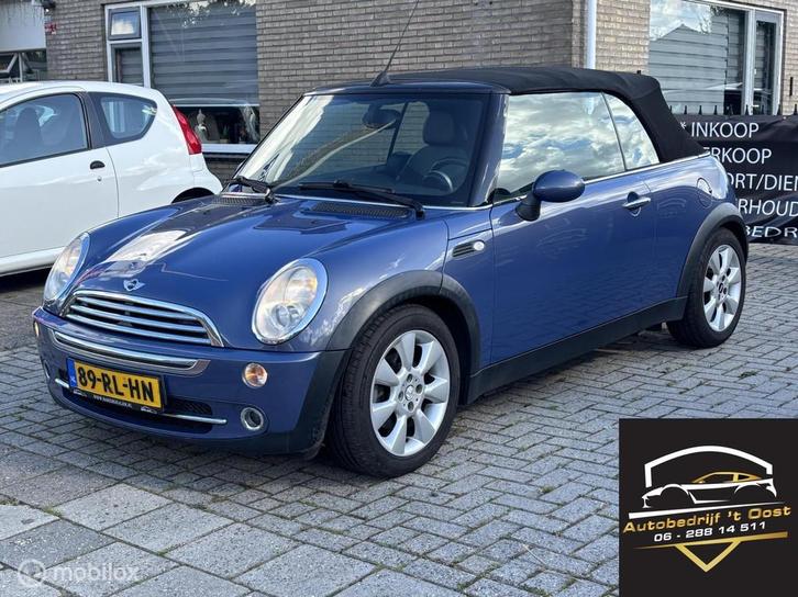 Mini Cabrio 1.6 Cooper Chili leuke cabrio weinig km nap, Auto's, Mini, Bedrijf, Te koop, Cabrio, ABS, Airbags, Alarm, Boordcomputer