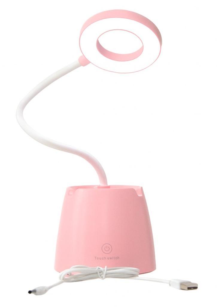 RESTPARTIJ LED BUREAULAMP OPLAADBAAR VIA USB WIT/GROEN/ROZE, Huis en Inrichting, Lampen | Tafellampen, Nieuw, Minder dan 50 cm
