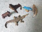 Schleich Wilde dieren 5 stuks 2000 - 2006 Zeldzamer, oude, Ophalen of Verzenden, Zo goed als nieuw, Wild dier, Beeldje of Figuurtje