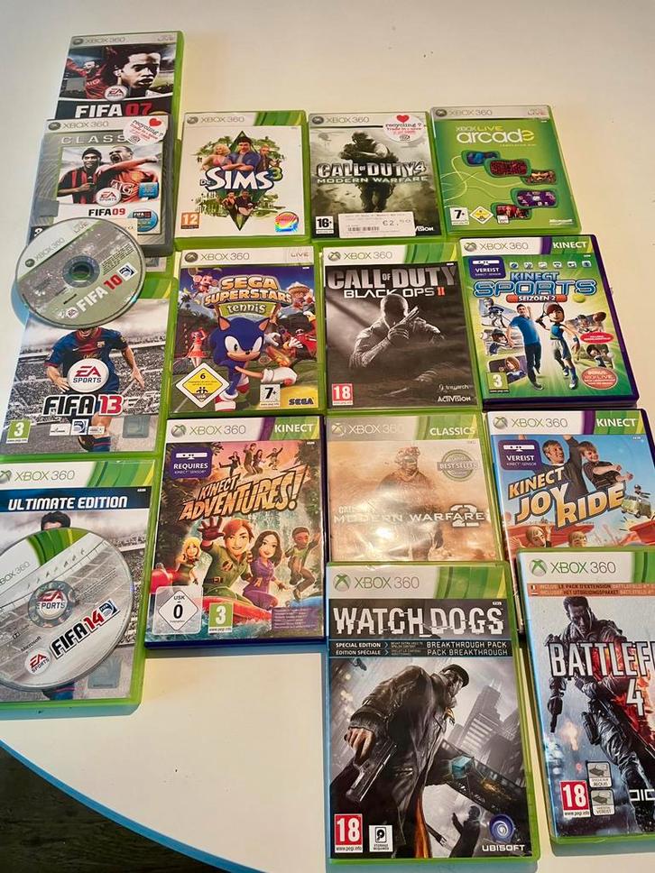 17 games voor XBOX 360 oa Call of Duty, Sims en Battlefield, Spelcomputers en Games, Games | Xbox One, Zo goed als nieuw, Ophalen of Verzenden