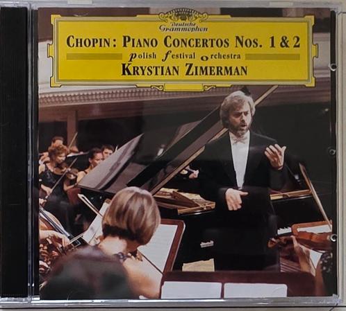 Chopin: Pianoconcerten 1 & 2 - Zimerman (2CD), Cd's en Dvd's, Cd's | Klassiek, Zo goed als nieuw, Orkest of Ballet, Romantiek