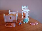Sylvanian families babykat/slaapkamer/bed/kinderstoel, Verzamelen, Ophalen of Verzenden, Zo goed als nieuw