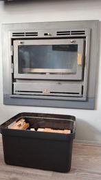 inbouw openhaard met deur (weinig gebruikt), Huis en Inrichting, Ophalen, Gebruikt, Inbouwhaard, Houthaard