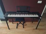 Keyboard Yamaha met kruk, Muziek en Instrumenten, Piano's, Ophalen, Gebruikt, Zwart