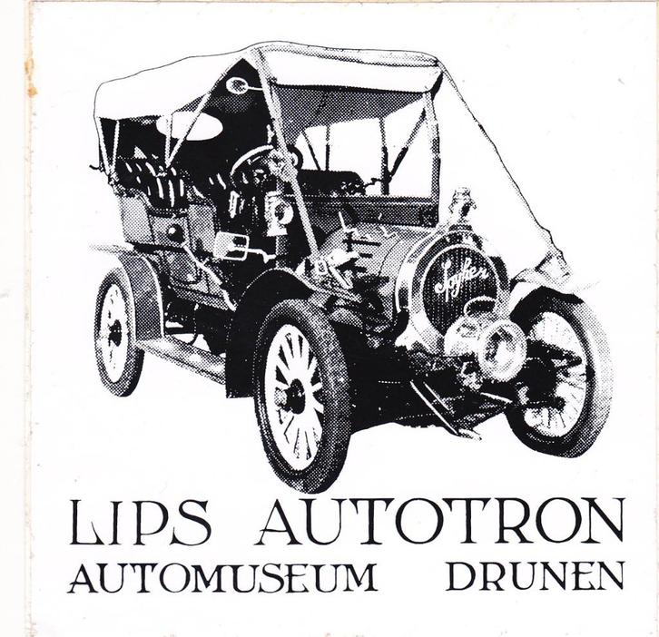 Sticker toerisme Drunen Lips autotron, Verzamelen, Stickers, Zo goed als nieuw, Overige typen, Verzenden