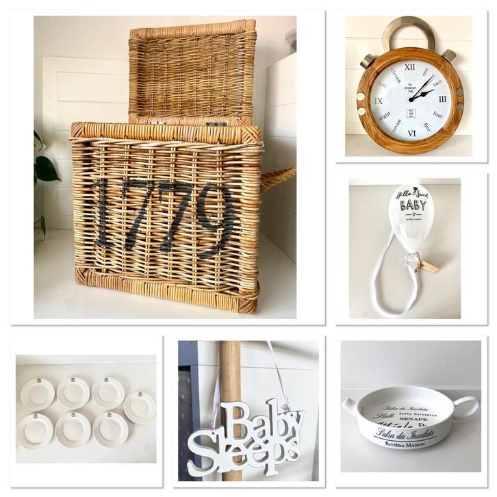 Heel veel Riviera Maison interieur decoratie, Huis en Inrichting, Woonaccessoires | Kandelaars en Kaarsen, Zo goed als nieuw, Hout