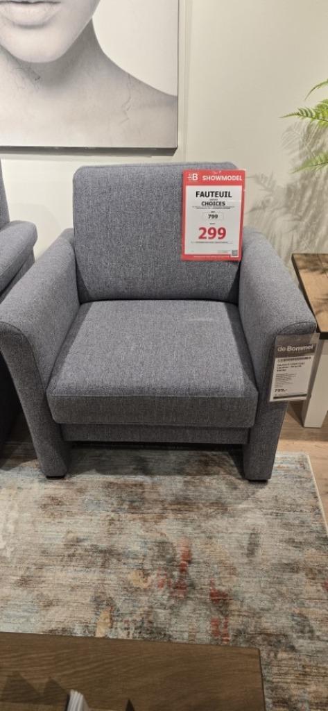 Fauteuil Choices lage rug, Huis en Inrichting, Fauteuils, Hout, Stof, 50 tot 75 cm, 75 tot 100 cm, Ophalen