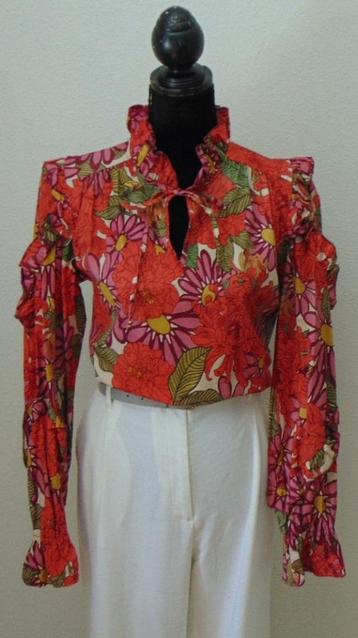 Prachtige fleurige blouse Amaya Amsterdam maat L beschikbaar voor biedingen
