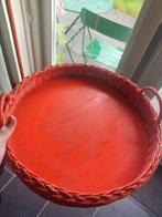 Vintage '60 dienblad, rotan, Huis en Inrichting, Woonaccessoires | Dienbladen, Ophalen, Gebruikt, Overige materialen