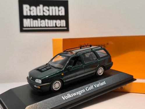 Volkswagen Golf mk3 Variant - Groen - 1:43 Maxichamps, Hobby en Vrije tijd, Modelauto's | 1:43, Nieuw, Auto, Ophalen of Verzenden
