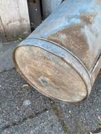 Stoere doorleefde zinken vuilnisemmer Rotterdam, Ophalen, Gebruikt, 50 tot 75 cm, Nvt